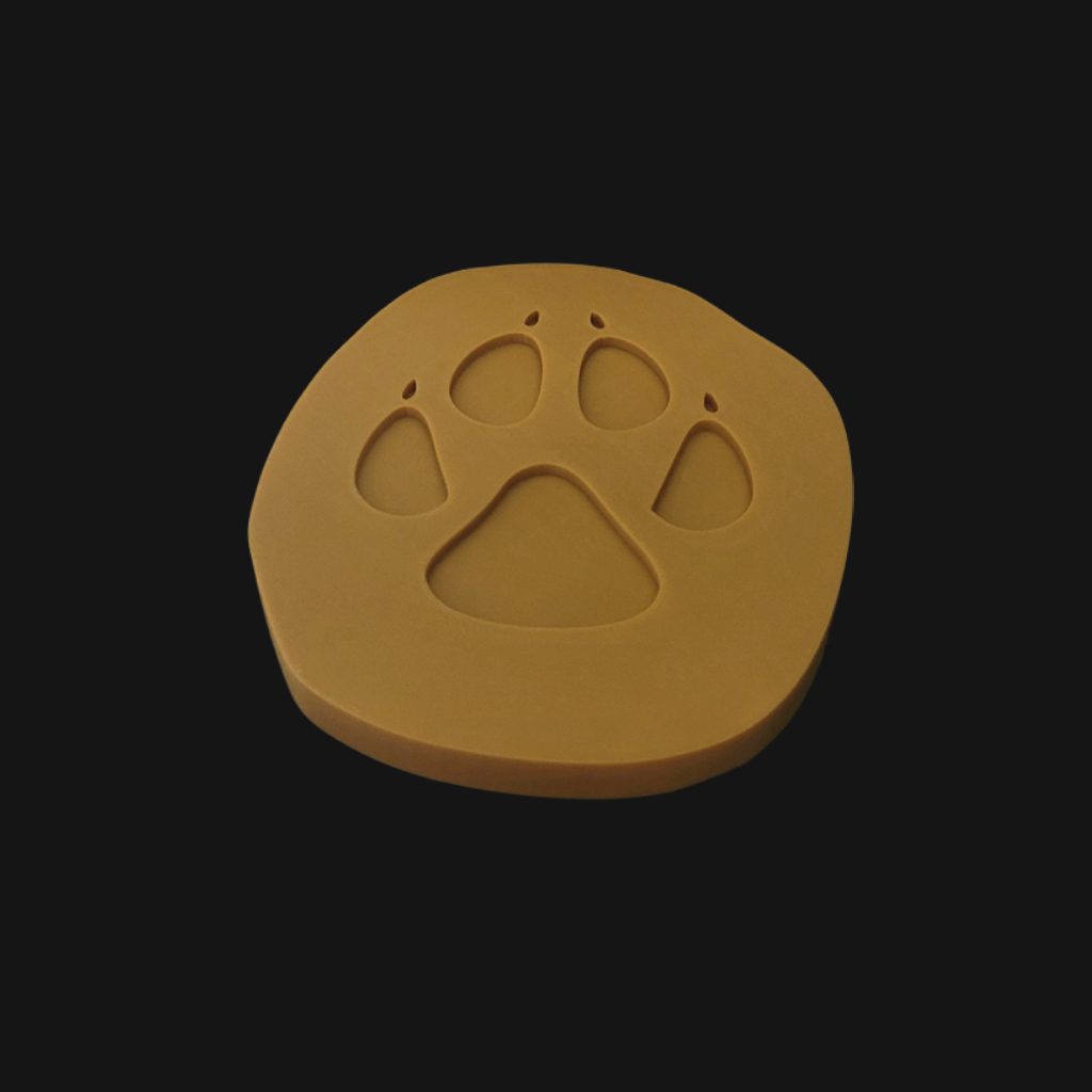 Empreinte de berger allemand réalisée en impression 3D