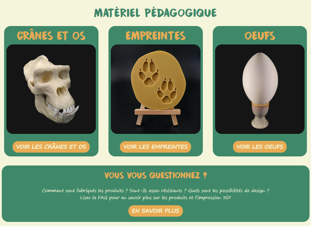 Ouverture du site web