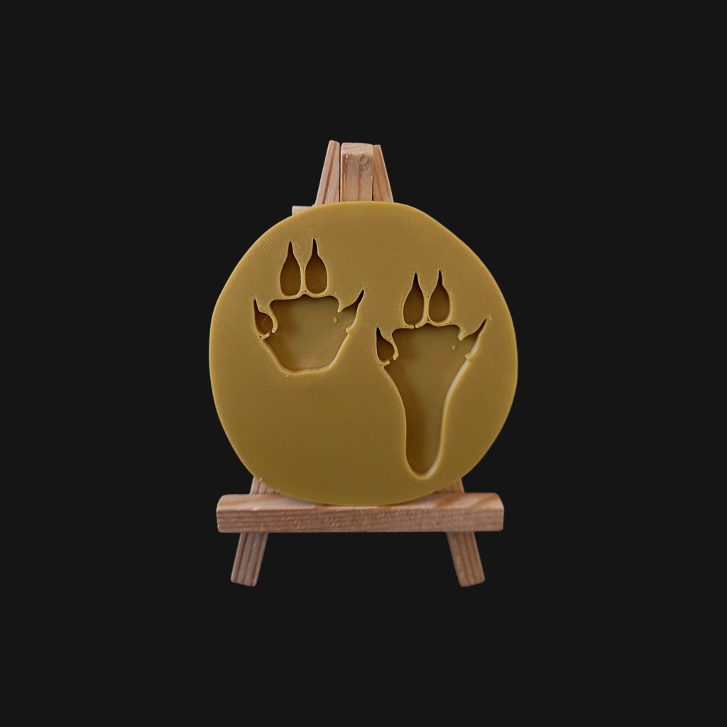 Empreinte de lièvre réalisée en impression 3D