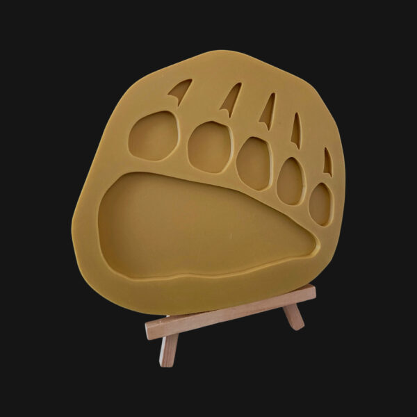 Empreinte de patte avant d'ours brun réalisée en impression 3D