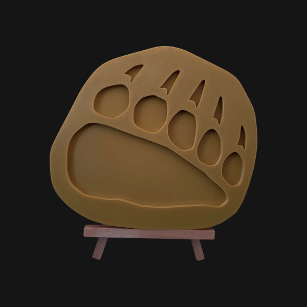 Empreinte de patte avant d'ours brun réalisée en impression 3D