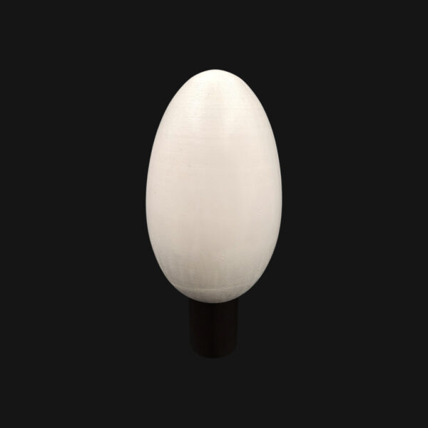 Réplique d'œuf de flamant réalisée en impression 3D